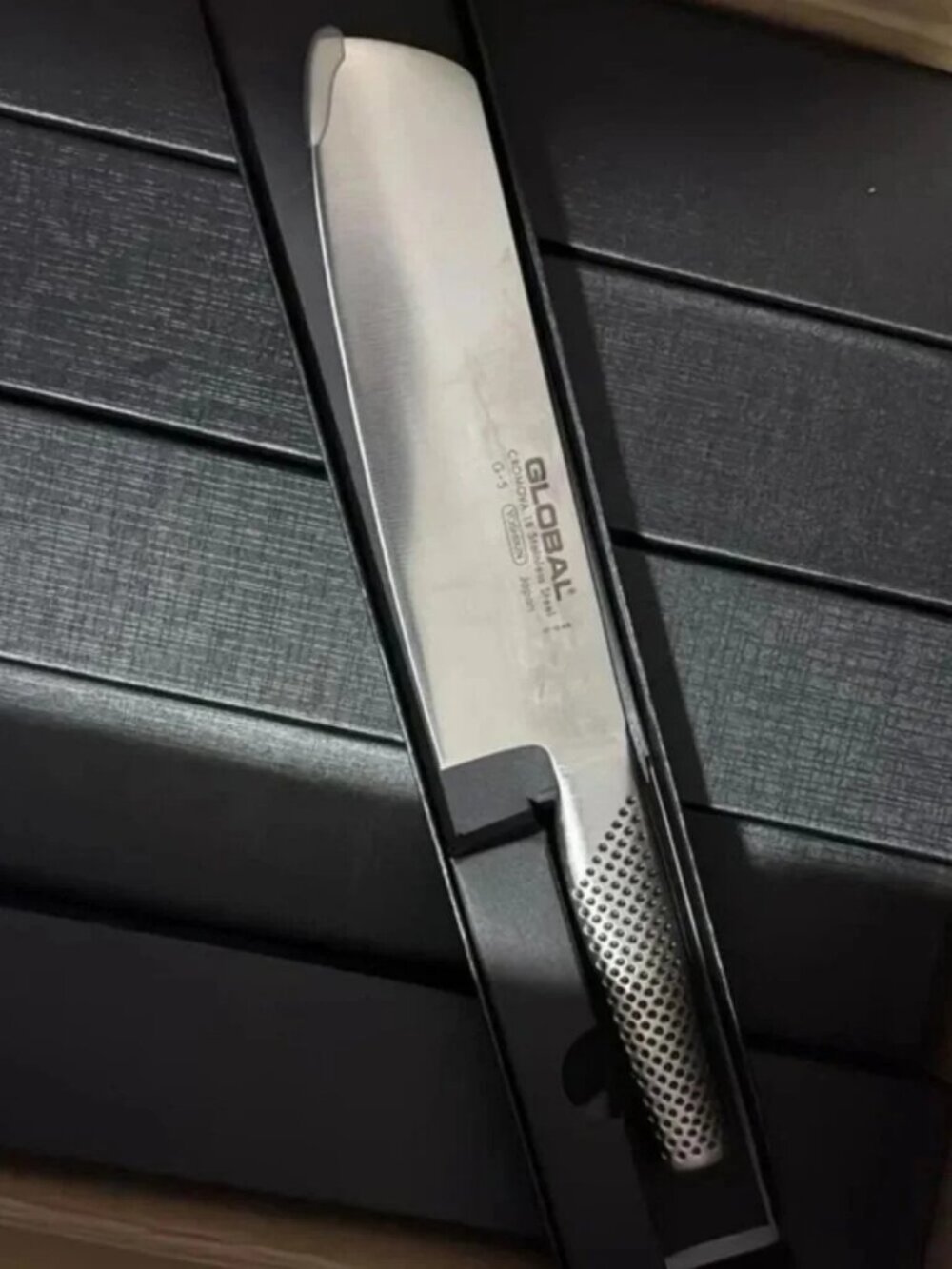 Global G5 7" Vegetable Knife " Cromova 18 Stainless Steel. | New in Box .